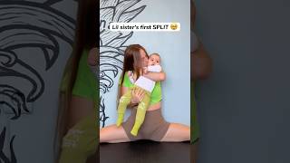 7 Months Old Sister Did Her First Middle Split