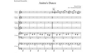Grieg - Anitras Dance from Peer Gynt - Keyboard Ensemble.