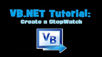 VB.NET Tutorial: Create a stopwatch (Visual Basic 2010 Express)