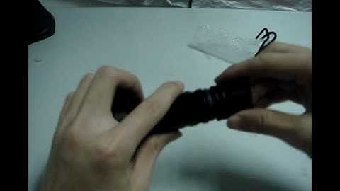 lightake:SmallSun ZYC34 Cree Q3 130Lumen LED Flashlight Torch Black