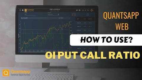 OI PUT CALL RATIO || How to use Quantsapp? || #Options Analytics Tool