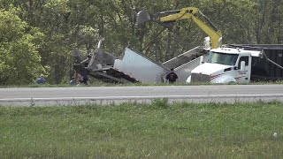 Truck Strikes Bridge, Shutting Down I-180 In Northumberland County