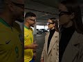 She answered a Brazilian fan in Portuguese — without her phone 🇧🇷 #shorts