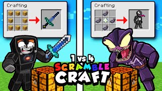 1 vs 4 Scramble Craft BATTLE ROYALE! (Minecraft)