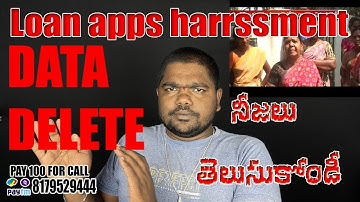 delete data from 7 days loan apps