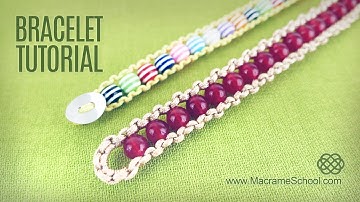 How to make Easy Beaded Bracelet (DIY) Macrame School