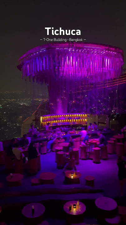 Tichuca #rooftop #bar in #bangkok located on 46, it has one of the most amazing views #thailand