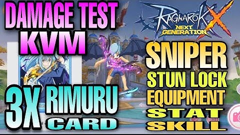 ROX RIMURU CARD 3X Damage in KVM [ Sniper StunLock Build ] Ragnarok X Next Generation