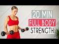 20 min full body toning  strength  total body workout at home