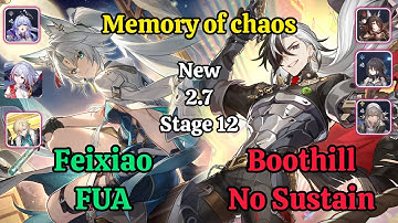 E0S1 Feixiao FUA & E0S1 Boothill No Sustain New Memory of chaos stage 12 (3 star) / Honkai star rail