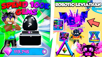 🤑SPEND 100K GEMS On The New *MYSTERY EGG* Got ROBOTIC LEVIATHAN, Prisma, Queen Kitty, Update 3 MS2