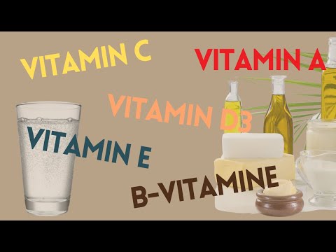 Video: Unterschied Zwischen Fettlöslichen Und Wasserlöslichen Vitaminen