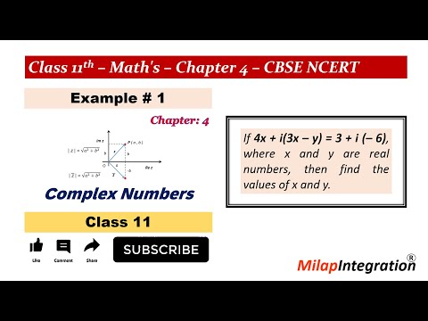Example 1 Complex Numbers Trick | Find x and y | Class 11 Maths