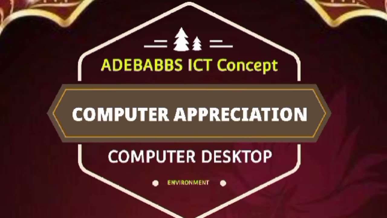 Tutorial on Computer Appreciation - YouTube