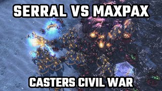 SEMI-FINALS! - Serral vs MaxPax - Casters Civil War (RotterdaM vs CatZ) [StarCraft 2]