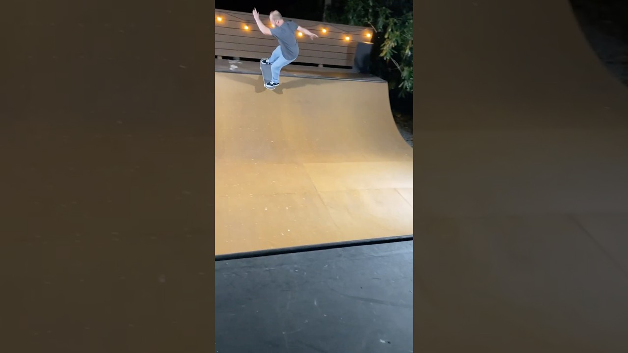 This is the best backyard mini ramp 