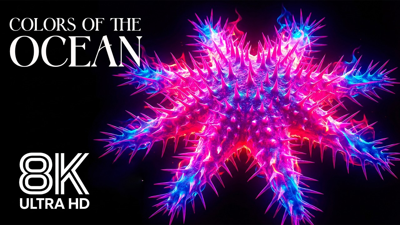 DREAM AQUARIUM 8K - Peaceful Tropical Fish, Colorful Sea Animals & Soothing Background Sounds