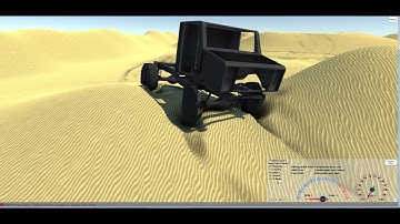 Unity Realistic Vehicle Physics - Real Time Terrain Deformation Test 3
