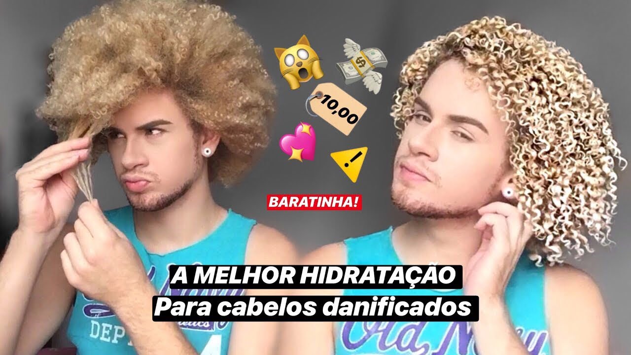 A MELHOR HIDRATAÇÃO BARATINHA PARA CABELOS CRESPOS E CACHEADOS DANIFICADO