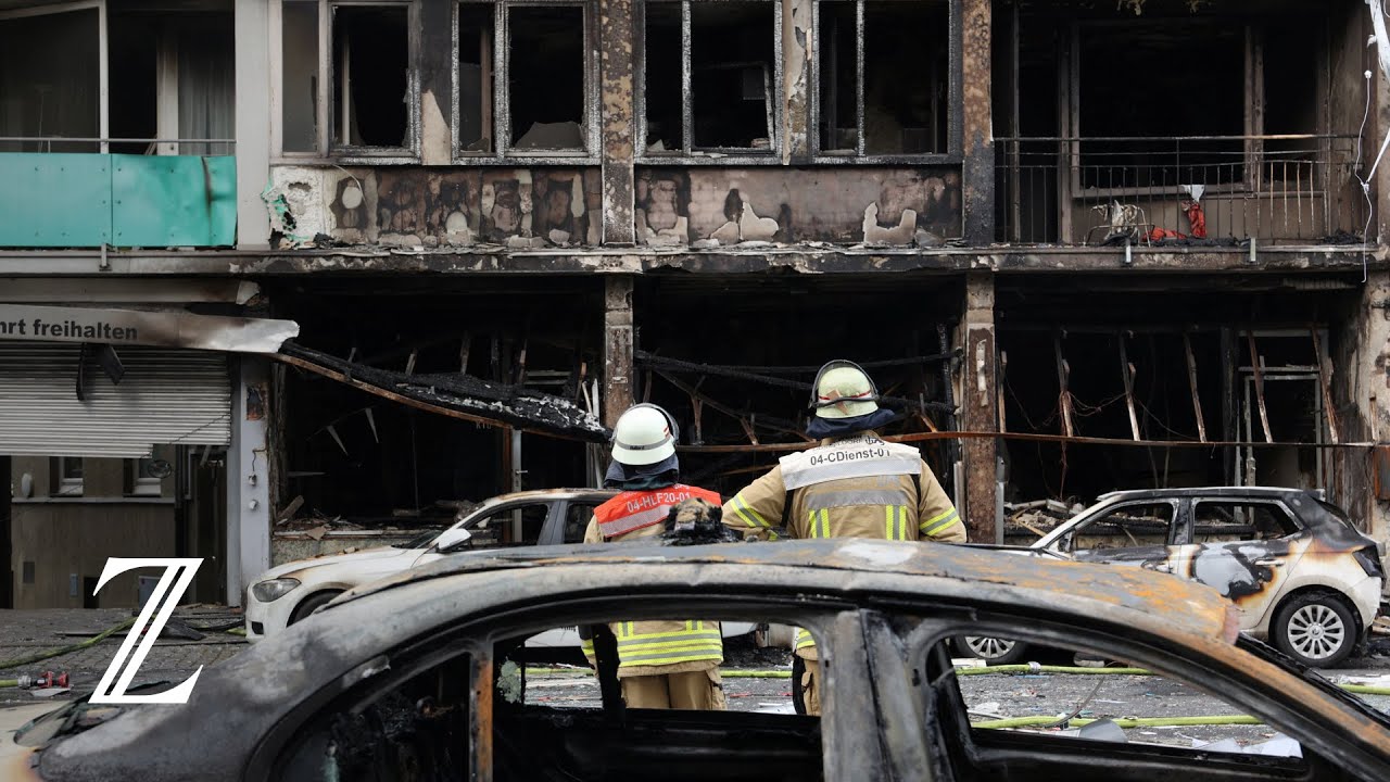 [ERSTVIDEO] +++ GROSSBRAND ZERSTÖRT SUPERMARKT +++ EXPLOSIONEN | FEUERWEHR im GROSSEINSATZ | Mosbach