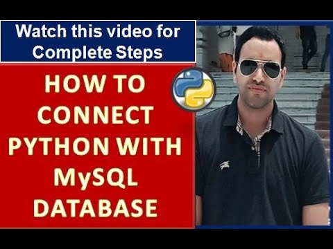Connect Python to MySQL Database | Steps To Connect to a Database - YouTube