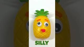 Mr. Pineapple expressing big feelings | part 2 |NERVOUS & SILLY #shorts  #learning