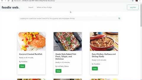 CS50 Final Project - Foodie Web