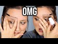 FASTEST BROWS EVER!? EYEBROW STENCIL STAMP | TESTING "MADLUVV BROWS"