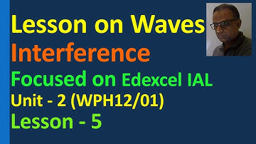 Lesson on Constructive and Destructive Interference of Light Waves  Edexcel IAl Unit 2 Superposition