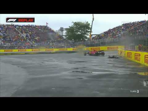 Carlos Sainz crash Canadian GP 2023 FP3