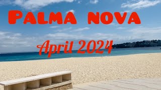 🌴Palma Nova🌴Palma de Mallorca 🇪🇸Walking 🚶‍♀️Tour April 2024#mallorca#Majorca#walkingtour