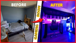 2024 🎮HABITACIÓN GAMER CASERA😱 DIY LOFT BED/ ESCRITORIO GAMER/ CÓMO HACER CUARTO GAMER | ROOM SETUP