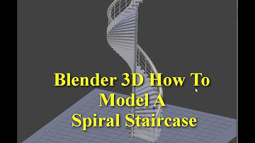 Blender 3D ver 2.74 Spiral Stairs (R.W.M)