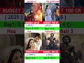 jatadhara vs the girlfriend vs  bahubali 3 vs haq Box Office Collection Comparison | #shortsfeed