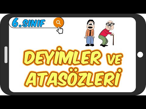 Deyimler ve Atasözleri - Akılda Kalıcı Konu Anlatımı 📙 6.Sınıf Türkçe #2023