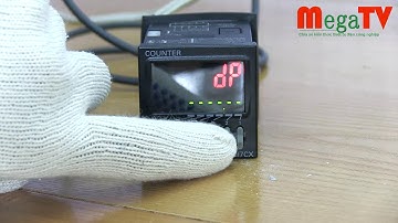 Counter Omron H7CX đo chiều dài với Cảm biến từ hoặc Encoder