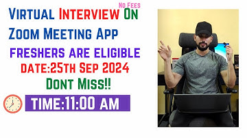 Mega Virtual Interview On Zoom Meeting App | Time:11:00 AM | Freshers Are Eligible | Genpact Jobs