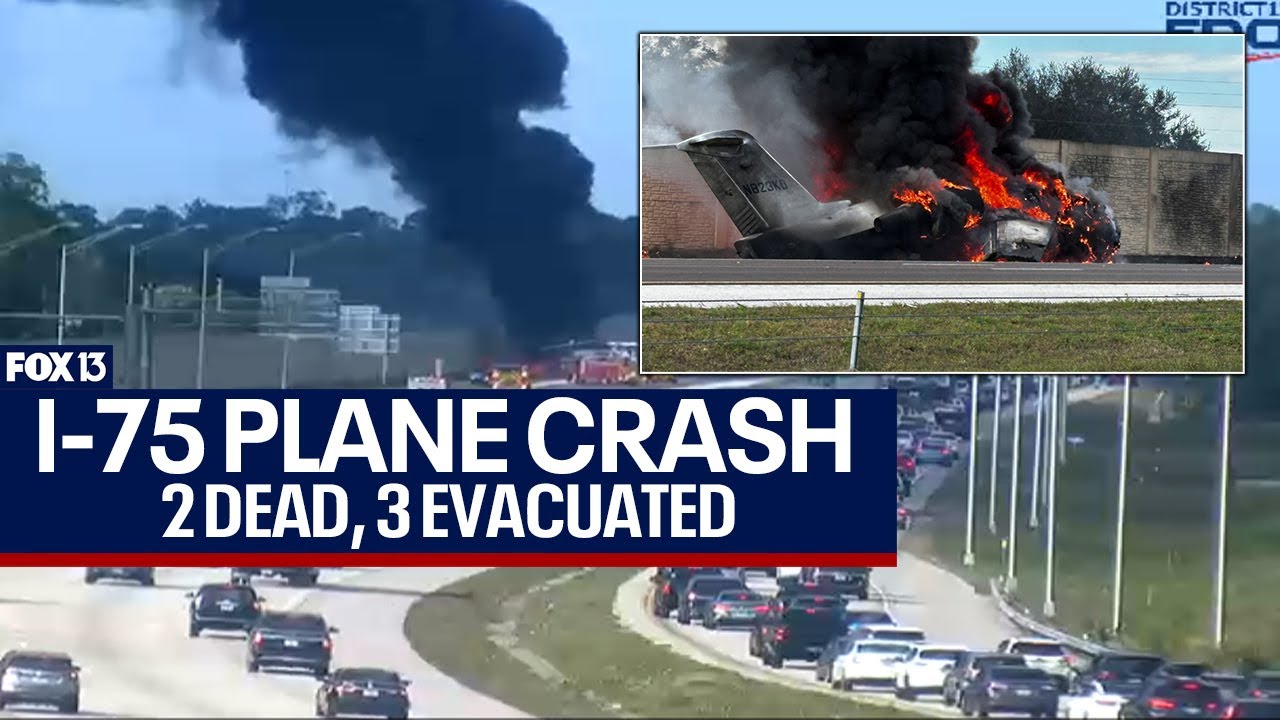 2 dead, 3 survivors in jet crash on I-75 in Collier County