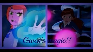 Мультфильм Ben 10 Gwens magic