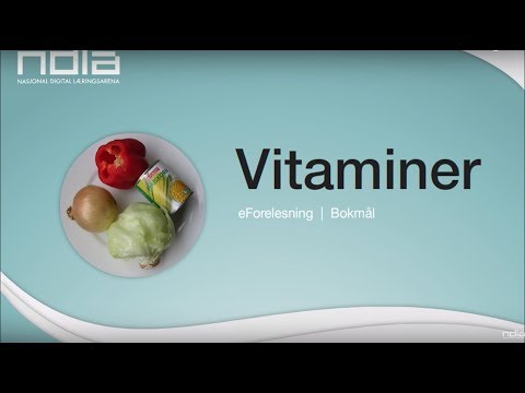 Video: Hva Er Vitaminene Som Fungerer