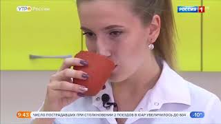 Съедобная посуда в эфире «Утро России» 9 января 2019 года