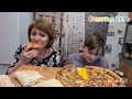 МУКБАНГ/ЛУЧШАЯ ШАУРМА 🍕 ПИЦЦА/Ваня на спор ест пиццу🙏👍 😉🙃 поход в кино12+🤣MUKBANG RUSSIA/ не ASMR