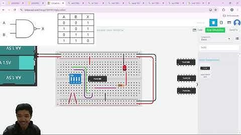 Simulasi 7 Gerbang Logika | Tinkercad
