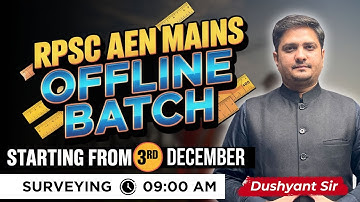 RPSC AEn Mains | Offline Batch | SaSuTi | Dushyant Sir | #rpscaen #sasuti #dushyantsir