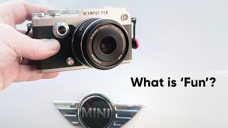 A MINI, an Olympus Pen F Digital, and the Concept of 'Fun'