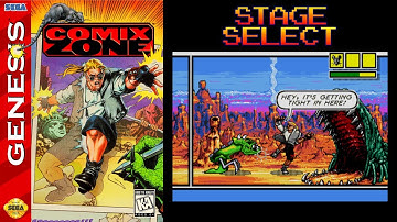 Comix Zone / Cheat Stage Select / Mega Drive - Sega Genesis
