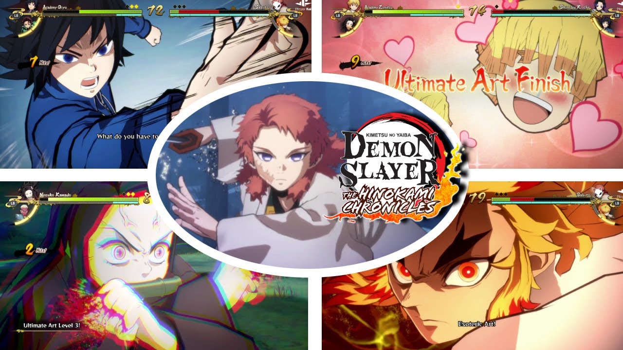 Demon Slayer Hinokami Chronicles - All Academy Zenitsu Ultimate Attacks  (ENG DUB) (4k 60fps) 