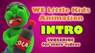 Baby Hulk Funny moments intro Superhero Pranks Play Doh Stop Motion Kids Movies W.E