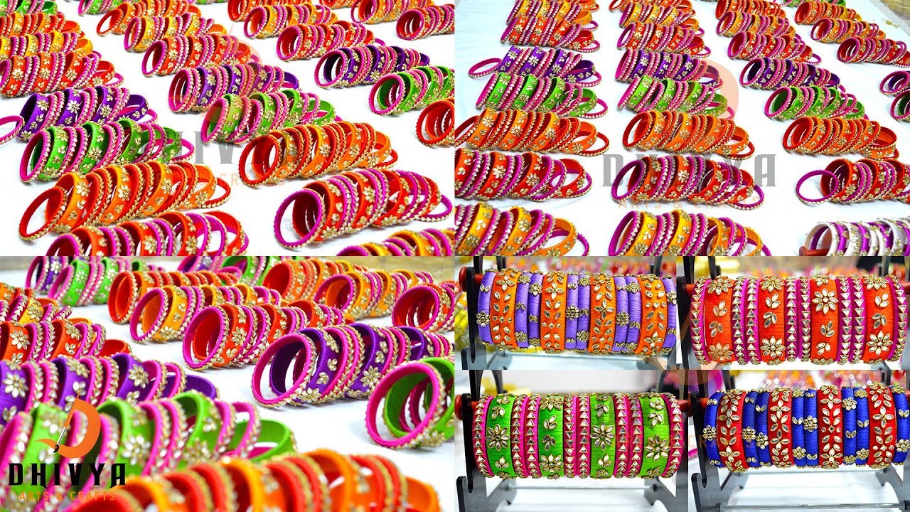 Never Seen before biggest silk thread bangles Collection at One Place | DIY | How to make jewelry