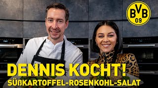 Cooking with Dennis! | Sweet potato & Brussels sprouts salad with Oana Nechiti